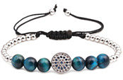 Bracelet de tissage de perles de cuivre à la mode NHYL122552
