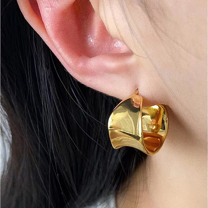 1 Pair INS Style Geometric Copper Plating Earrings