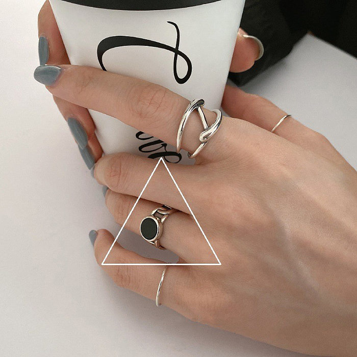 IG Style Korean Style Geometric Heart Shape Copper Open Rings Rings