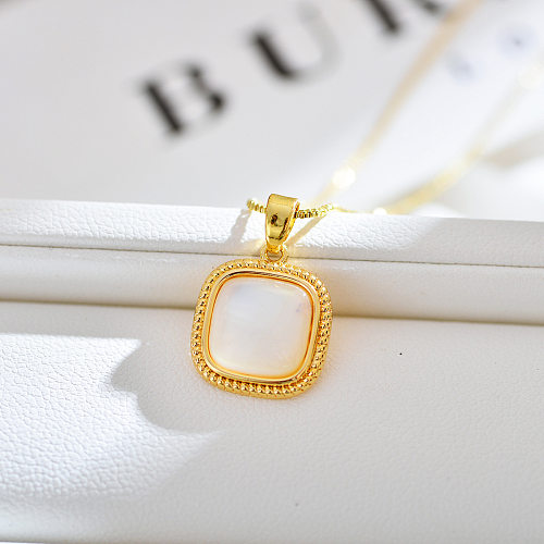 Simple Style Classic Style Heart Shape Copper Zircon Pendant Necklace In Bulk