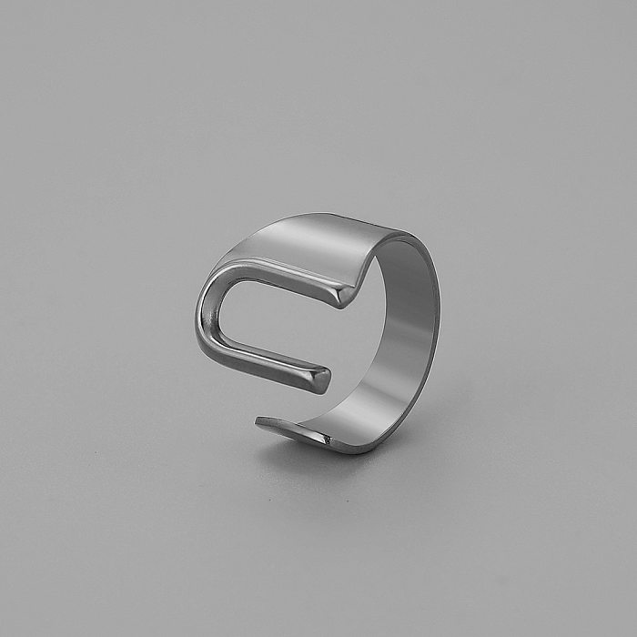 Offener Ring mit Titanstahlbeschichtung im INS-Stil, 1 Stück