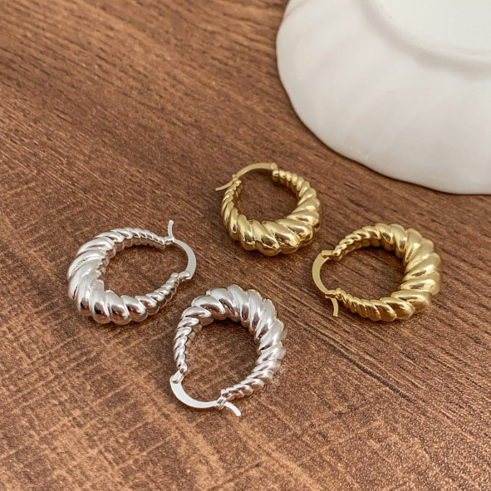 1 Pair Modern Style Geometric Plating Copper Earrings