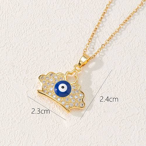 1 Piece Fashion Geometric Copper Plating Zircon Necklace