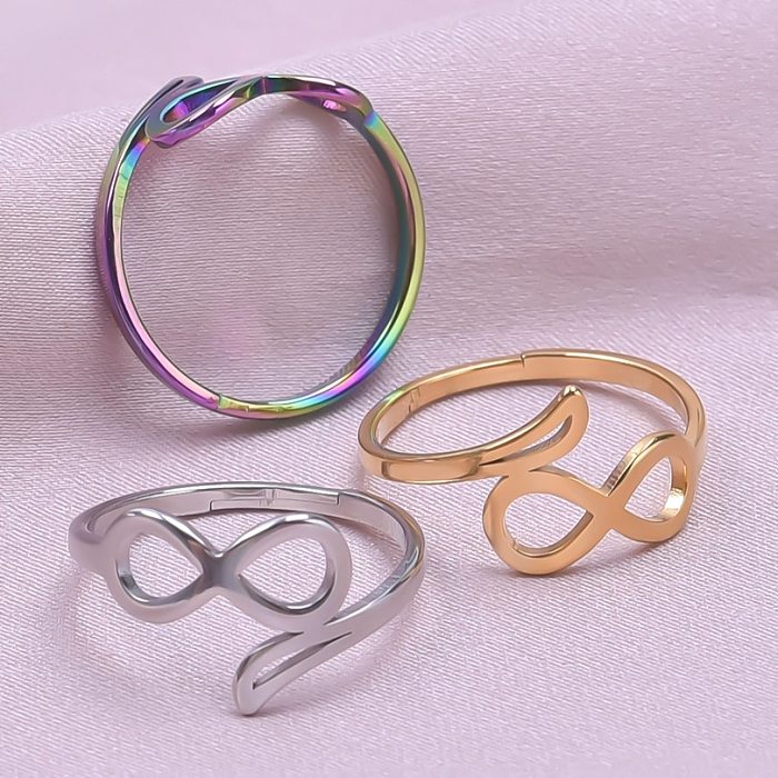 Classic Style Infinity Stainless Steel Polishing Rings