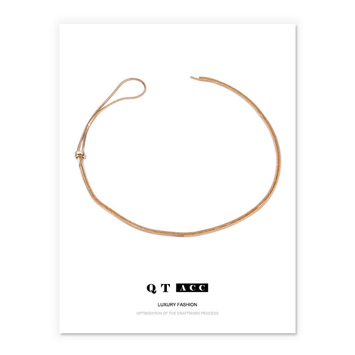 Fashion Geometric Brass Plating Necklace