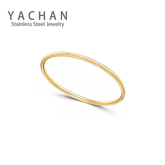 Wave Line Combination Ring Open Stacking Titanium Steel Ring Female