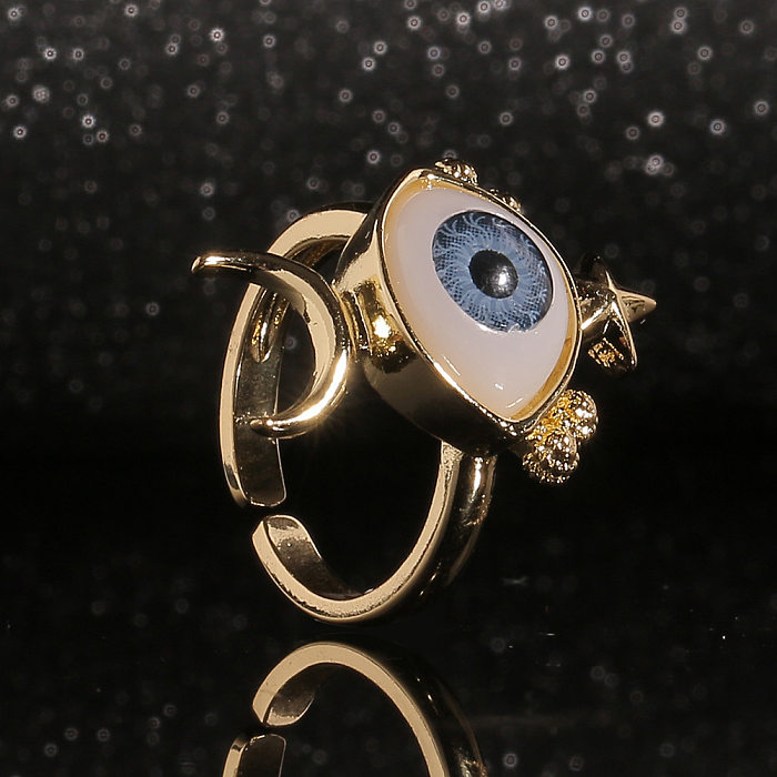 European And American Hand Jewelry Copper Devil's Eye Index Finger Alternative Tail Ring