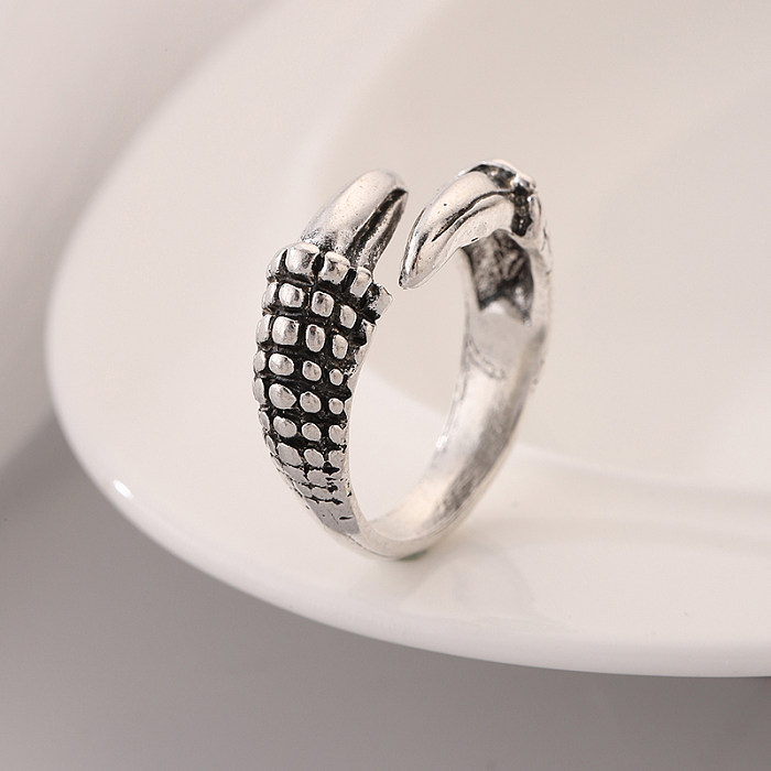 Anéis abertos de aço inoxidável de cor sólida estilo coreano estilo legal