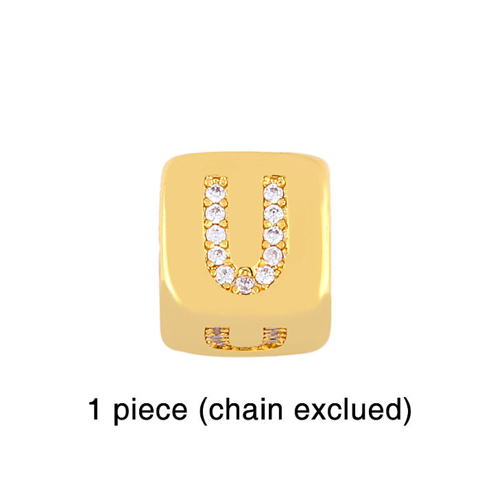 Fashion Diamond-studded Dice 26 Letter Bracelet Wholesale