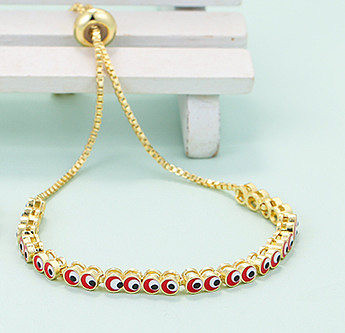 Retro Eyes Rainbow Mixed Color Bracelet