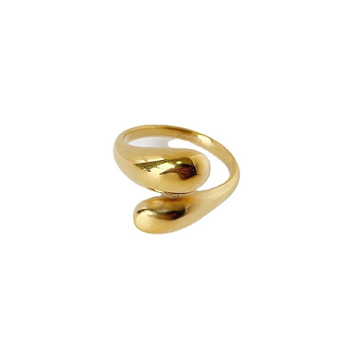 Einfache, einfarbige, vergoldete Ringe aus Titanstahl in großen Mengen