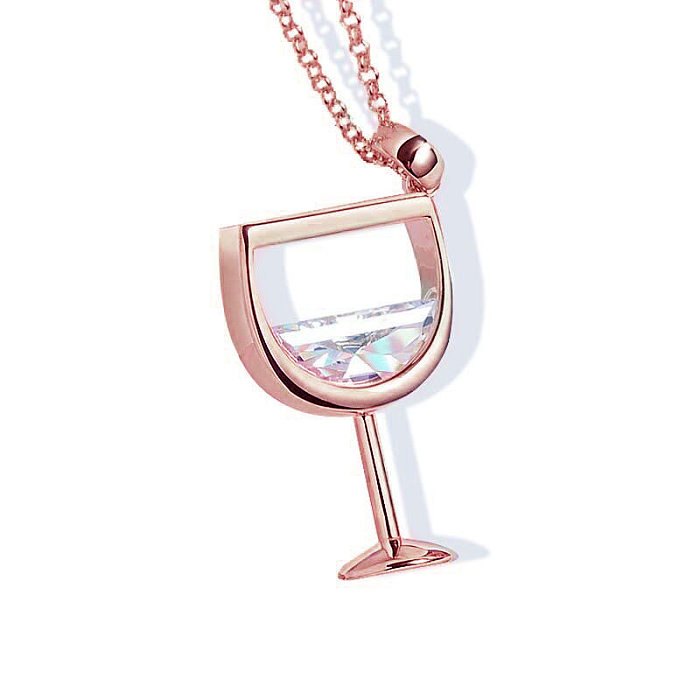 Fashion New Wine Glass Necklace
