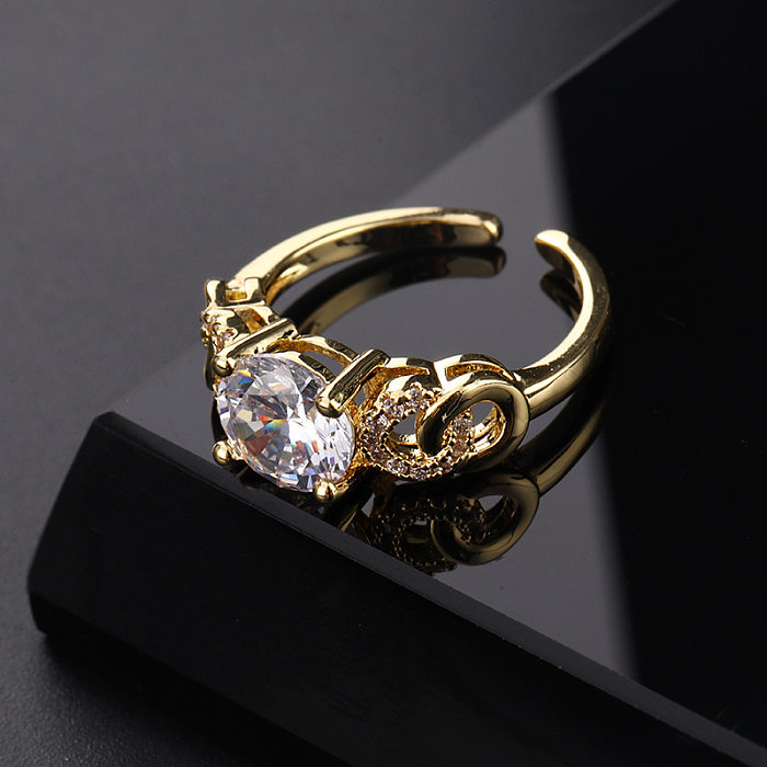 Japanese And Korean Stylish Opening Ring Personalized Ins Style Diamond Simple And Adjustable Ring Vintage Ring Niche Little Finger Ring