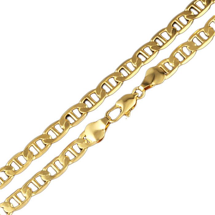 Hip-Hop Solid Color Copper Plating Necklace 1 Piece