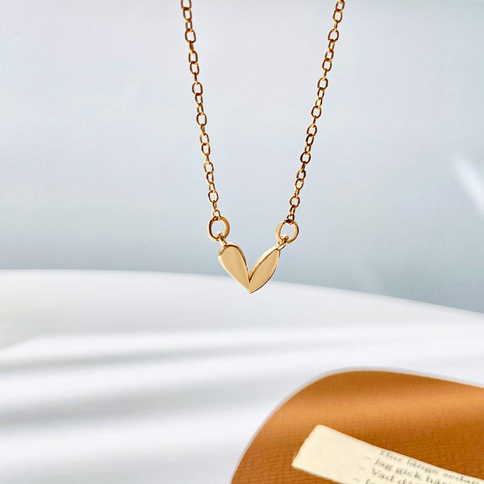 New Small Heart Pendant Copper Necklace