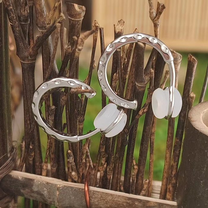 1 Pair Simple Style Geometric Plating Copper Earrings