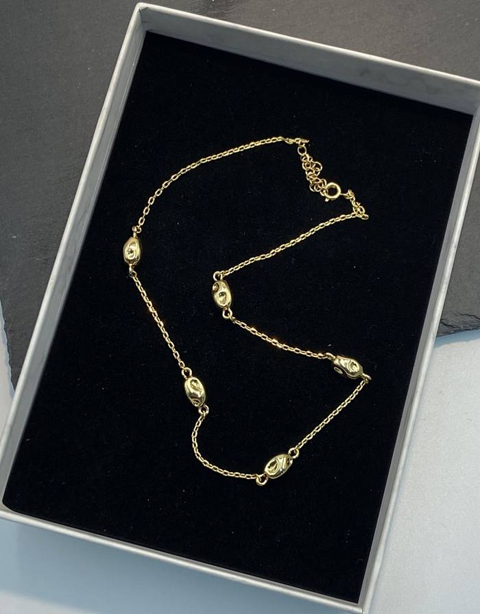 Elegant Water Droplets Brass Plating Earrings Necklace