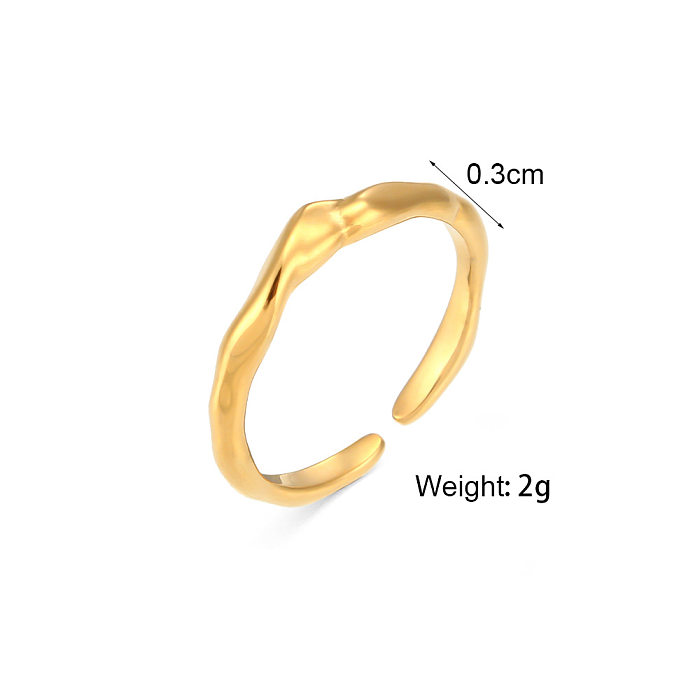Anéis de aço inoxidável de chapeamento de anel aberto irregular básico de aço inoxidável