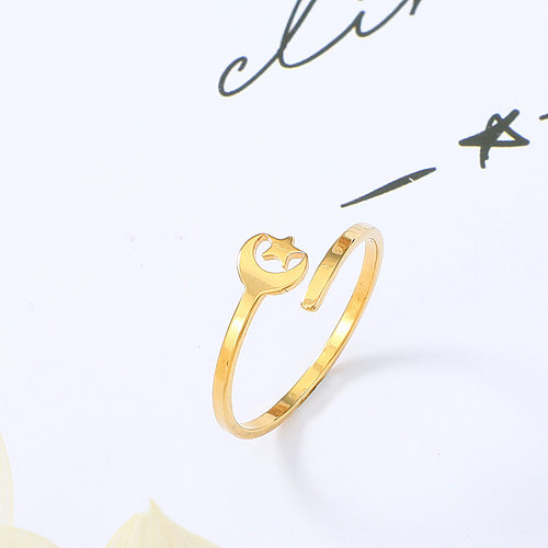 jewelry Wholesale Jewelry New Star Opening Adjustable Stainless Steel Ring