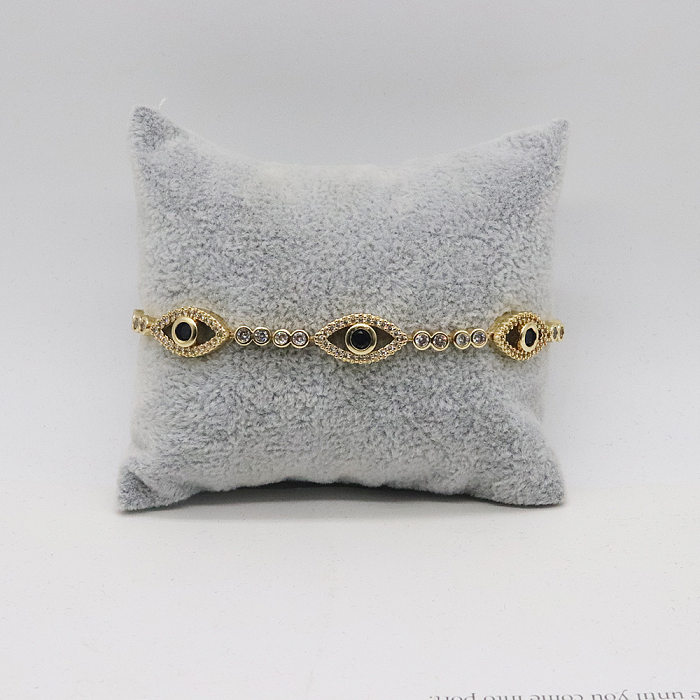 Elegantes pulseras de cristal con incrustaciones de cobre Lady Devil'S Eye