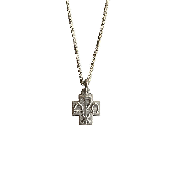 Rock Simple Style Kreuz-Kupfer-Anhänger-Halskette