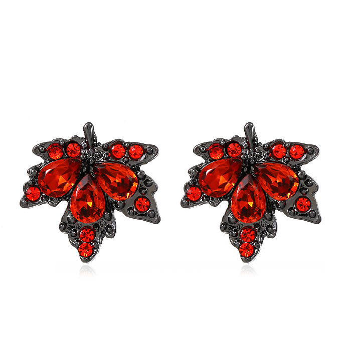 Fashion Animal Star Flower Alloy Copper Plating Artificial Pearls Zircon Earrings Ear Studs 1 Pair