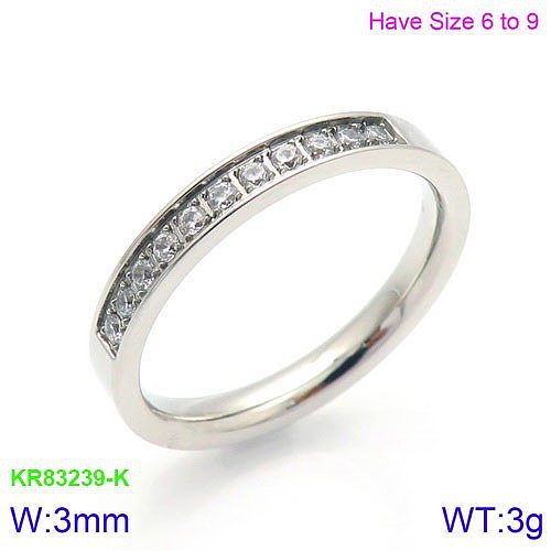 Four Claw Inlaid Zircon Korean Style Ring Wholesale Jewelry jewelry