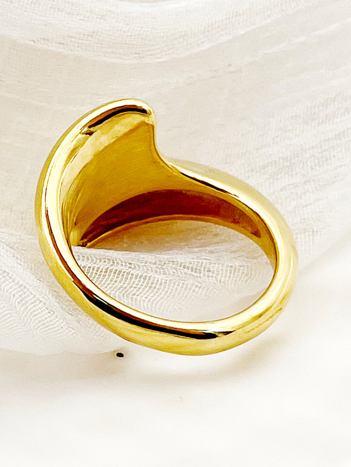 Vergoldete Edelstahlringe im klassischen Stil in großen Mengen