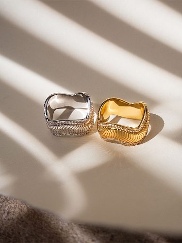 Casual Streetwear Geometric Copper Plating Rings