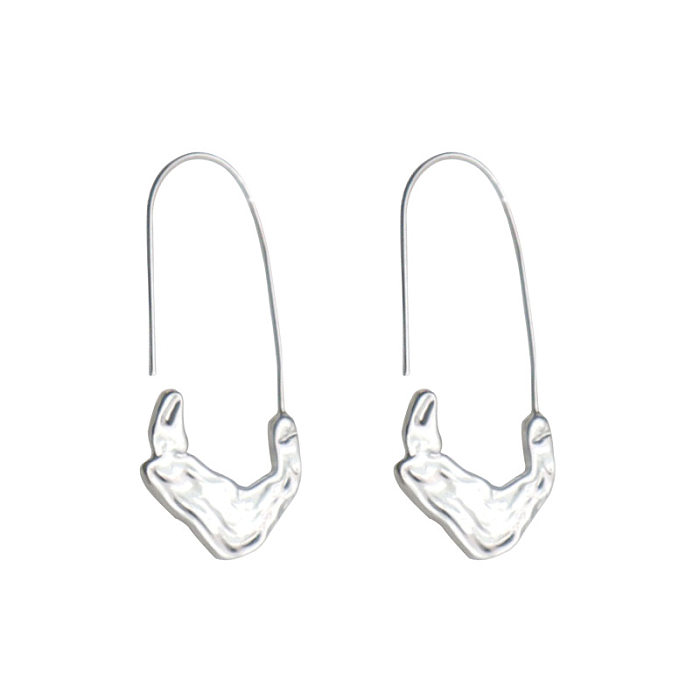 1 Pair Retro Streetwear Geometric Copper Earrings