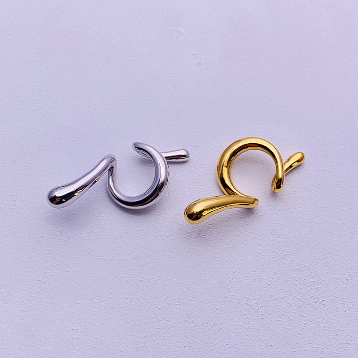 1 Piece Novelty Irregular Plating Copper Ear Cuffs