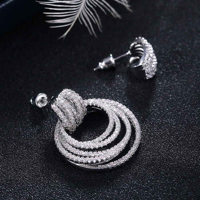 Fashion Multi-layer Circle Earrings Trend Ear Jewelry Wholesale