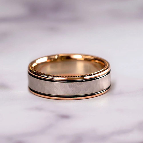 Fashion Geometric Copper Inlay Zircon Rings 1 Piece