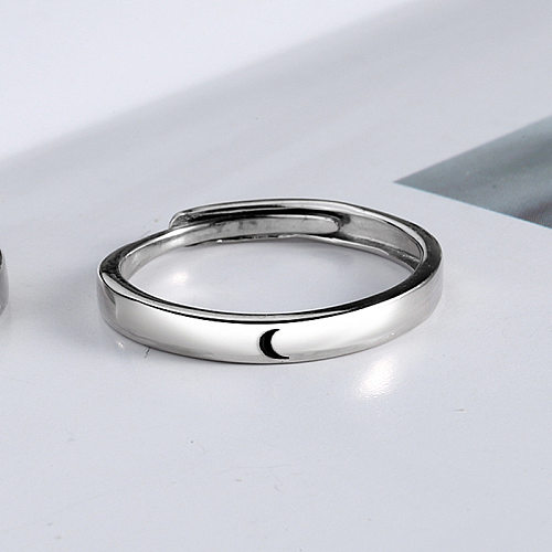 Simple Style Star Moon Copper Plating Rings