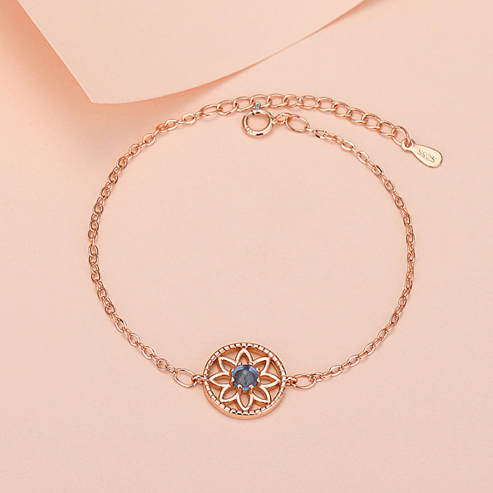 Simple Style Geometric Heart Shape Copper Plating Bracelets 1 Piece