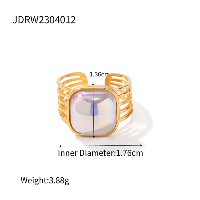 Brincos de anéis banhados a ouro 18K com pérolas em formato de coração oval estilo IG