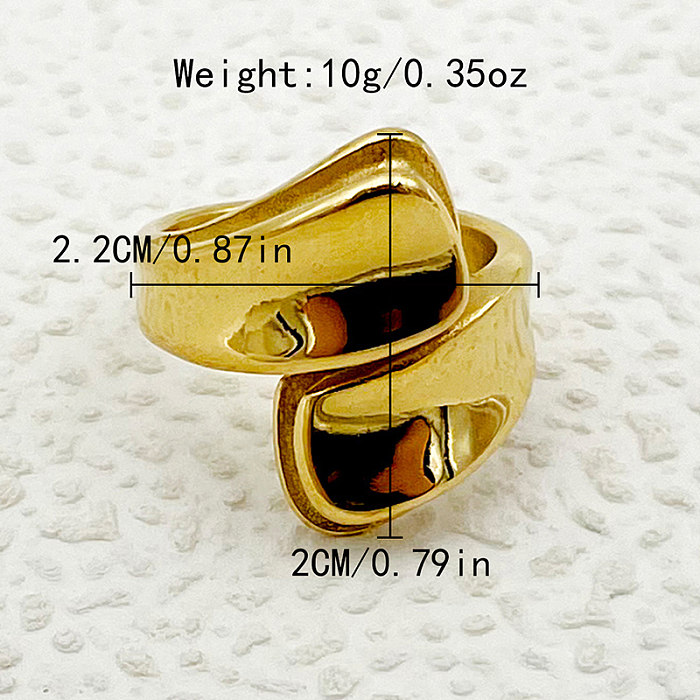 El estilo simple al por mayor viaja los anillos plateados oro del chapado de acero inoxidable del color sólido