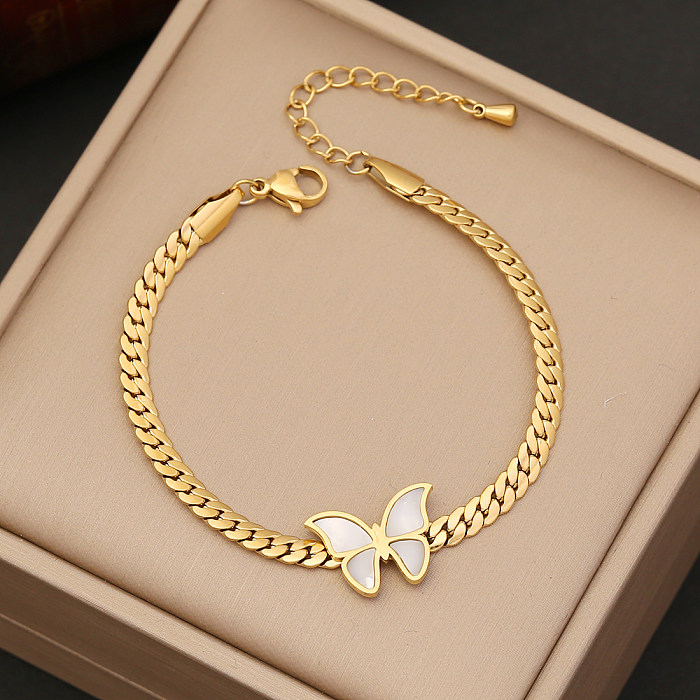 1 Piece 1 Pair INS Style Animal Stainless Steel Plating Necklace