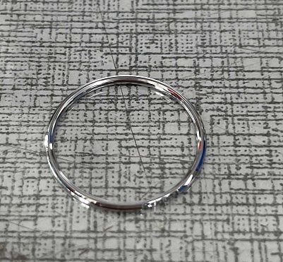 Simple Style Circle Titanium Steel Plating Rhinestones Rings