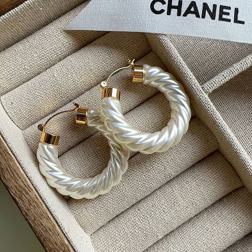 1 Pair Elegant Modern Style Geometric Plating Brass Earrings