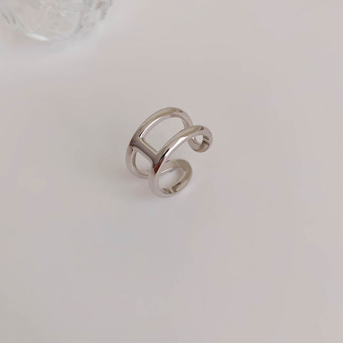 Fashion Geometric Copper Plating Rings