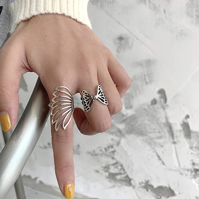 Sweet Butterfly Copper Open Rings