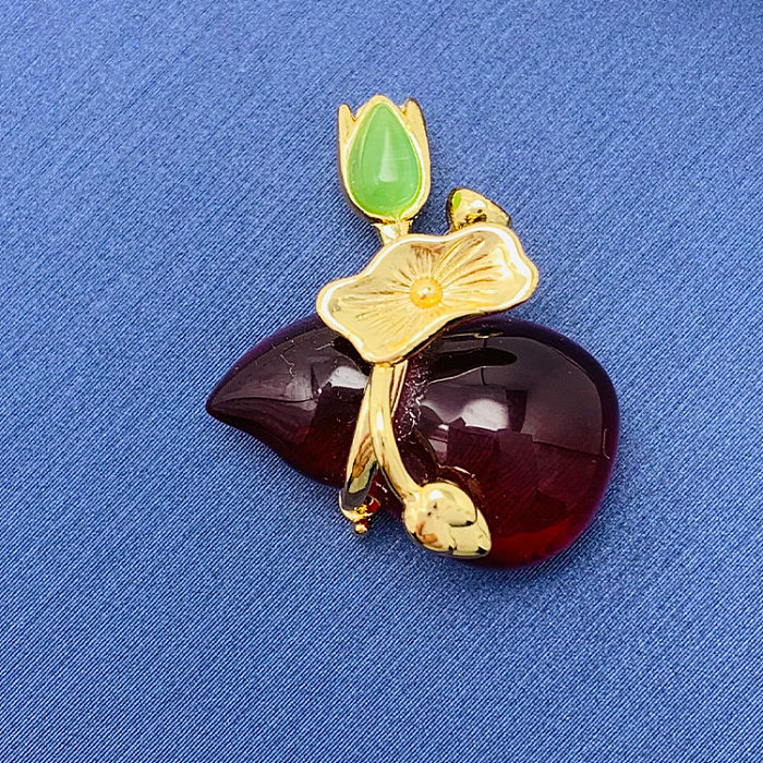 Simple Style Swan Heart Shape Butterfly Copper Irregular Rhinestones Opal Pendant Necklace