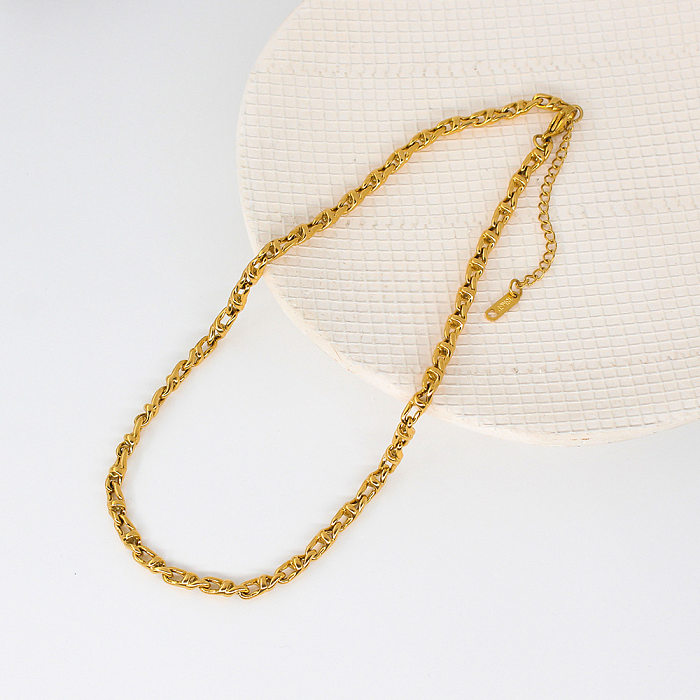 Simple Style Streetwear Geometric Copper Bracelets Necklace