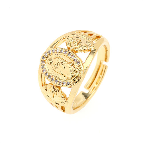 Fashion Star Snake Butterfly Copper Gold Plated Zircon Open Ring 1 Piece