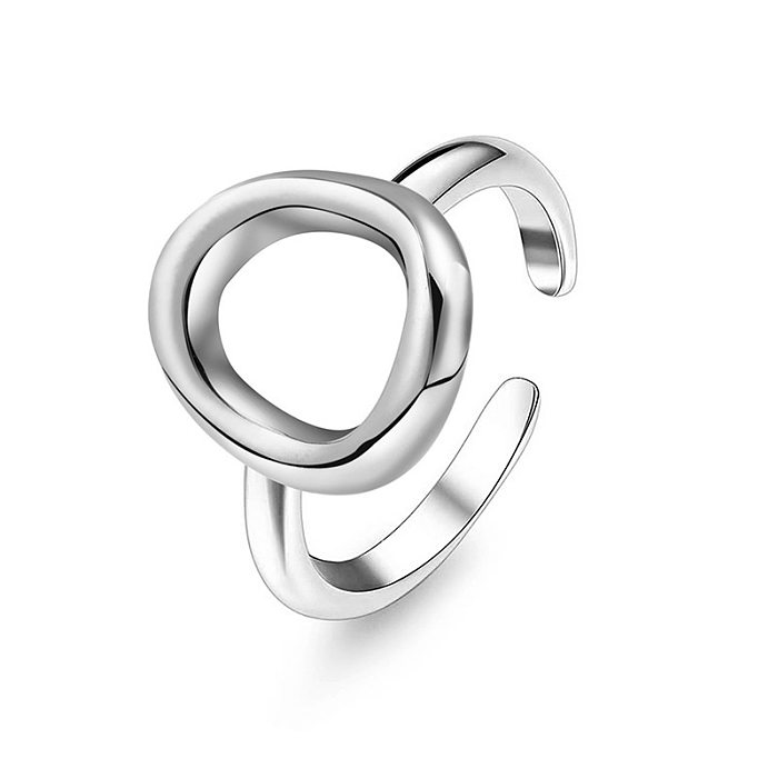 Einfacher, offener Ring in U-Form mit Titanstahlbeschichtung, 1 Stück