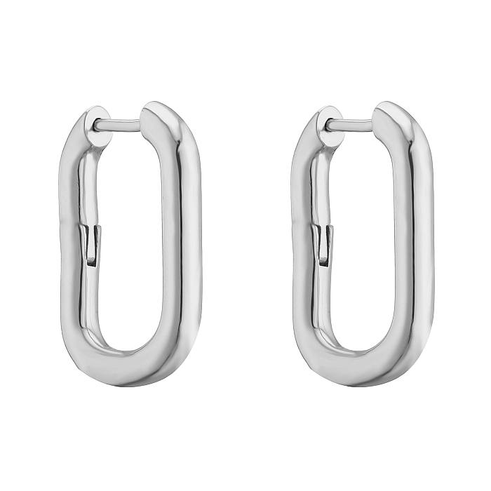 1 Pair Simple Style Geometric Plating Copper Earrings