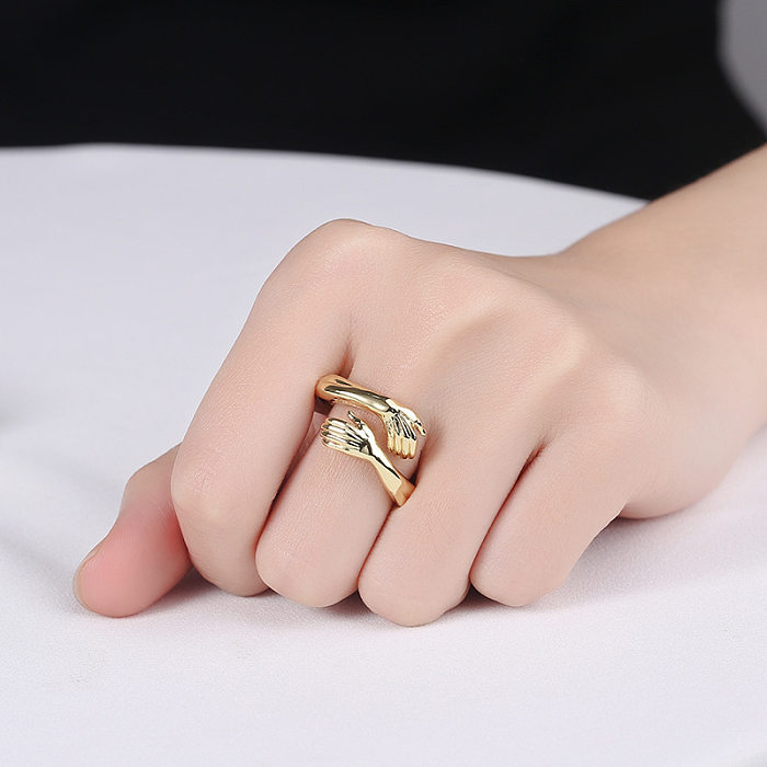 Fashion Hand Copper Open Ring 1 Piece