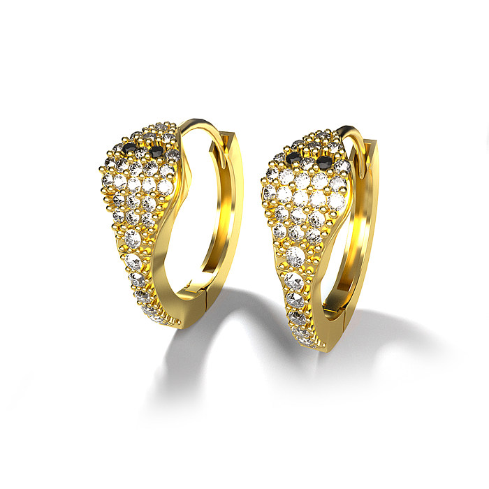 Atacado moda cobre diamante cruz coração brincos geométricos joias