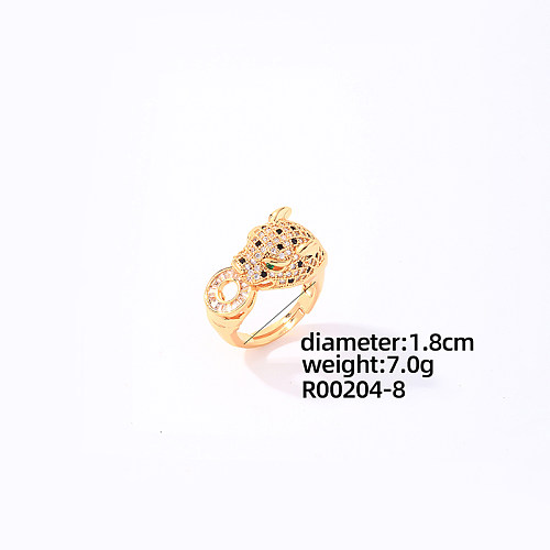 Estilo vintage geométrico cobre chapeamento inlay zircon branco banhado a ouro anéis pulseiras
